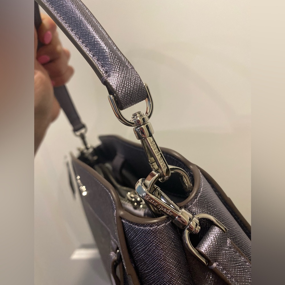 Kate Spade Madison Metallic Saffiano Women's Crossbody Bag - NWT - Picture 11 of 12